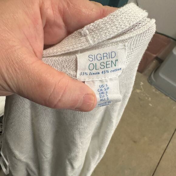 Sigrid Olsen Linen Cardigan - Picture 3 of 5